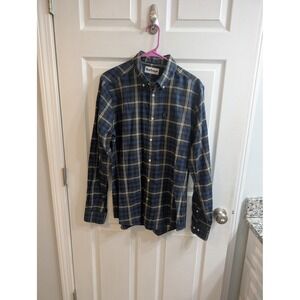 Barbour‎ Tailored Fit Button Down Shirt Mens Plaid Cotton - Size S